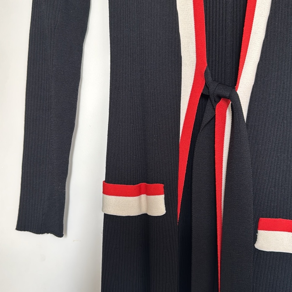 MAJE Ribbed Long Maxi Cardigan - Picture 5 of 11